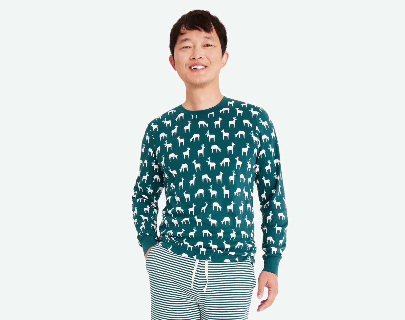 Adult Holiday PJ Set - Reindeer Friends