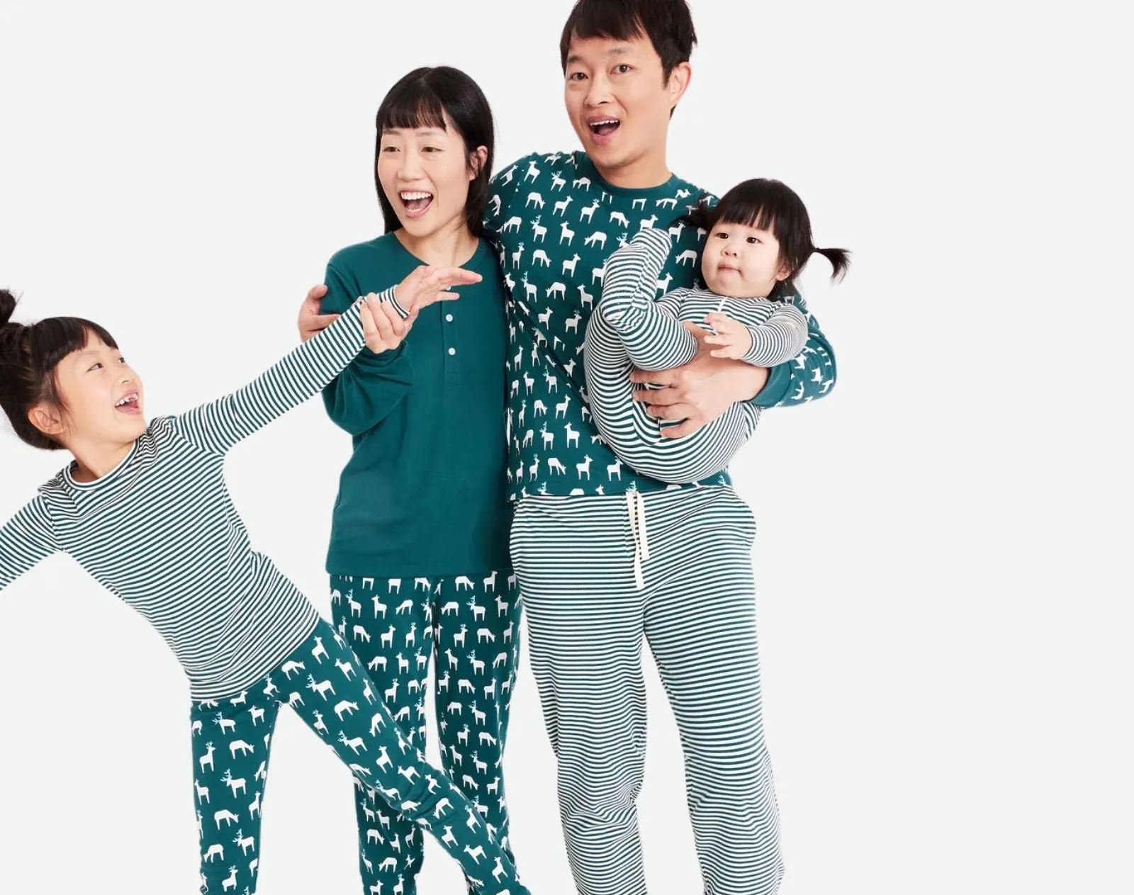 Adult Holiday PJ Set - Reindeer Friends