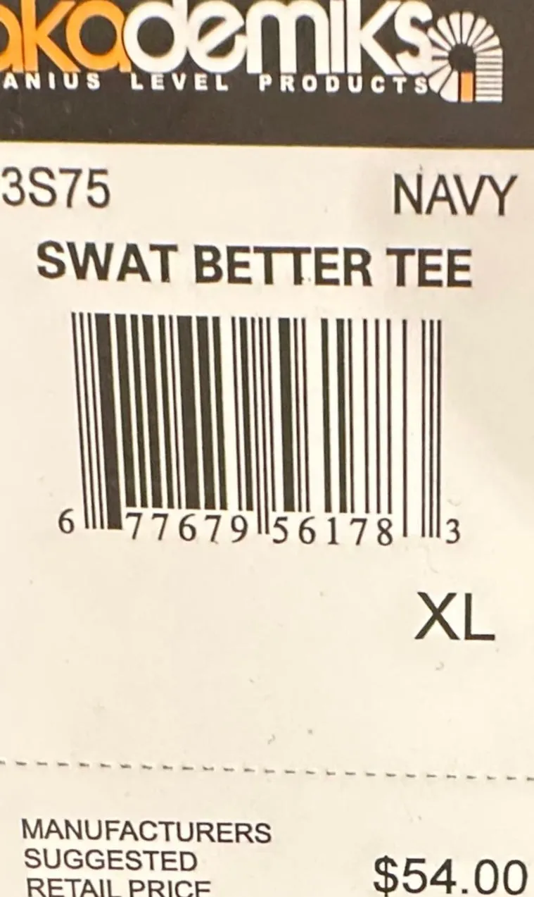 *AKADEMIKS* (DARK NAVY) ~SWAT BETTER~ FANCY TEE