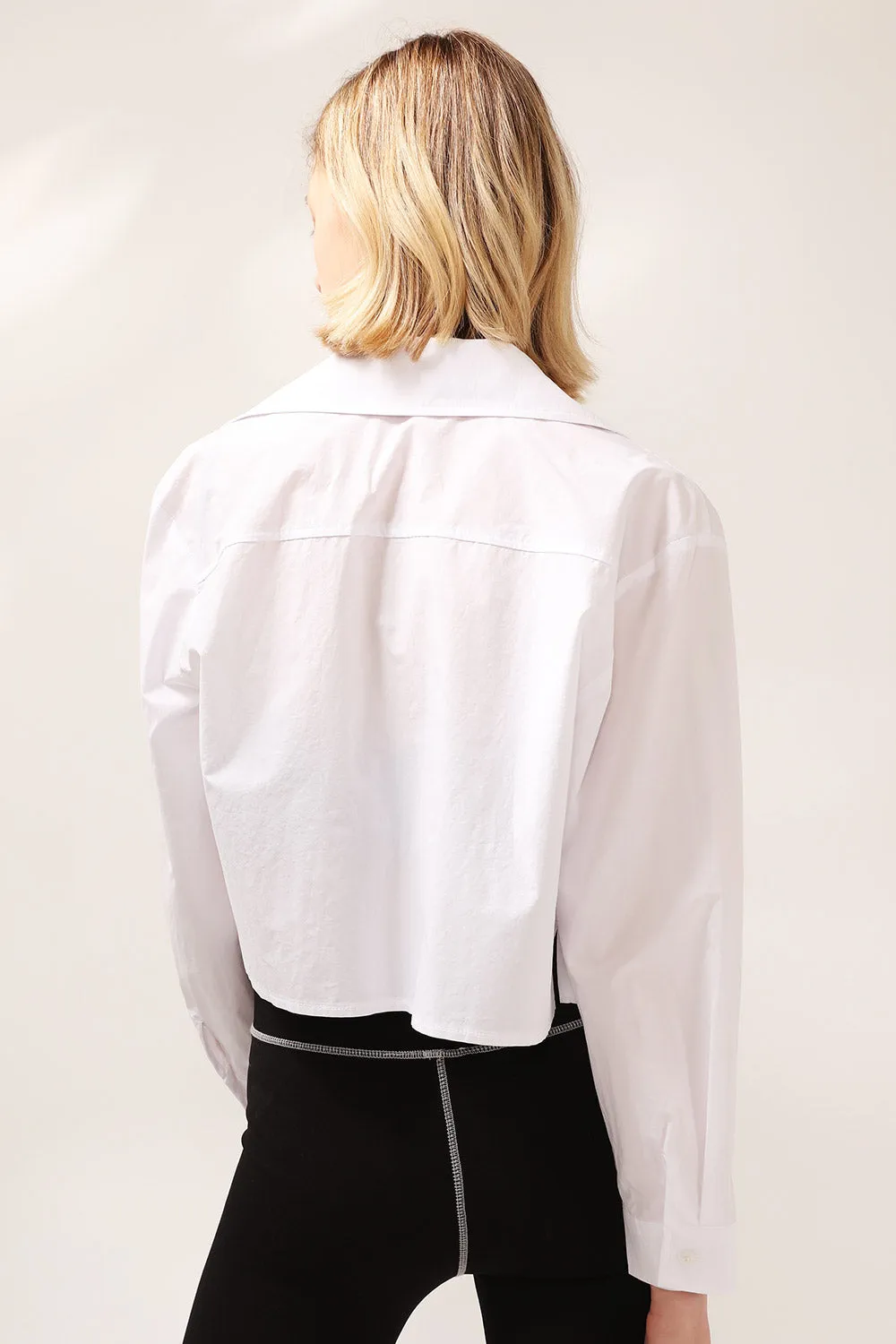 Anna Big Pocket Cropped Shirt