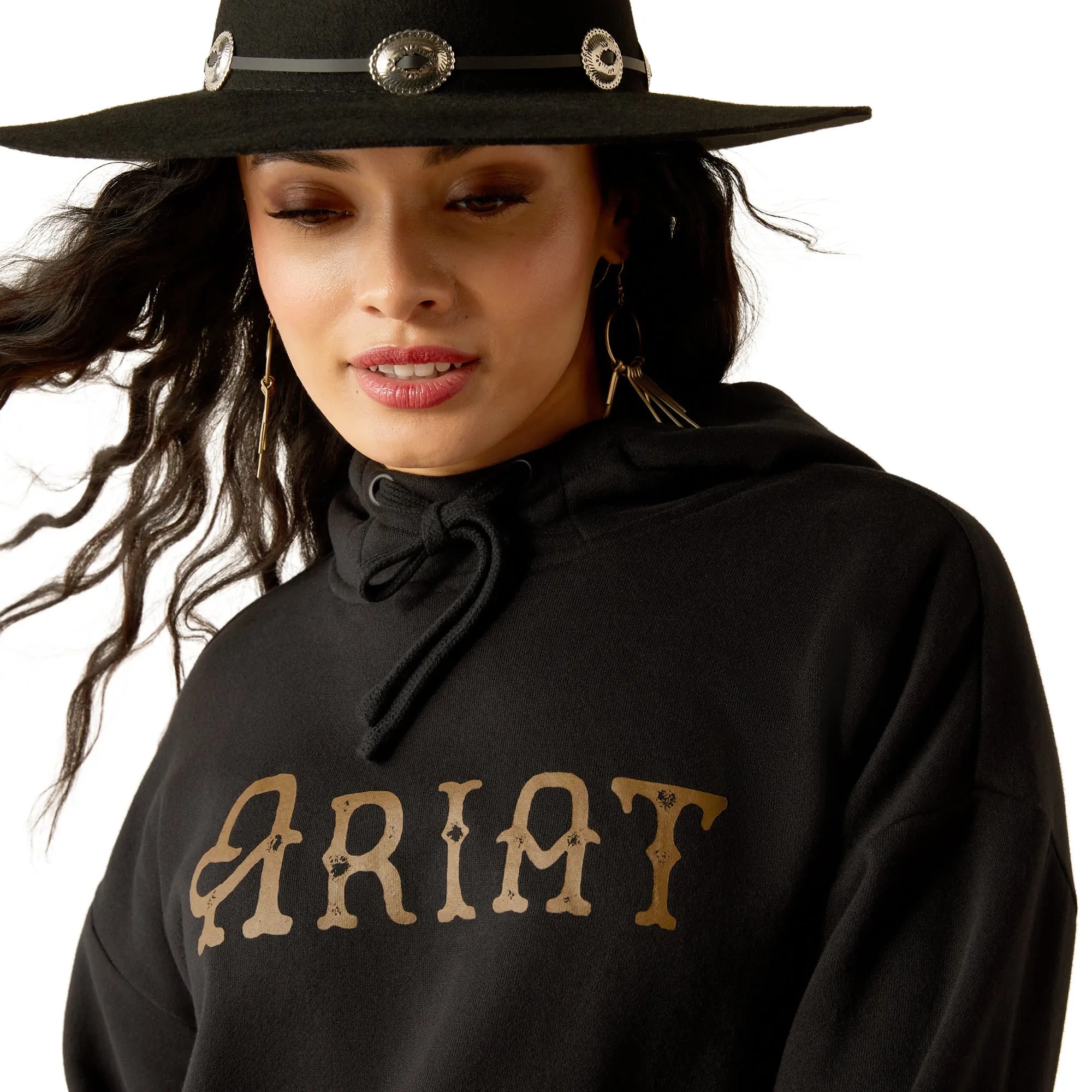 Ariat Ladies Essential Black Logo Hoodie 10052002