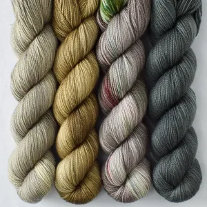 Barnacle, Mamaku, Sycamore, Tucked Away - Yummy 2-Ply Quartet - Babette