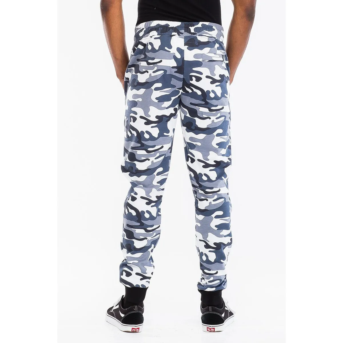 Black Camo Heathered Cotton Sweatpants