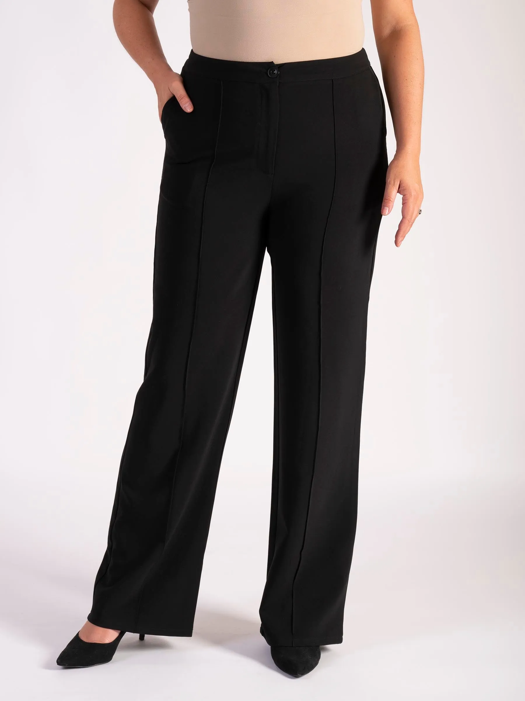 Black Ponte Roma Trousers