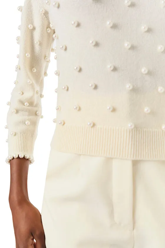 Creme Pearl Cashmere Sweater