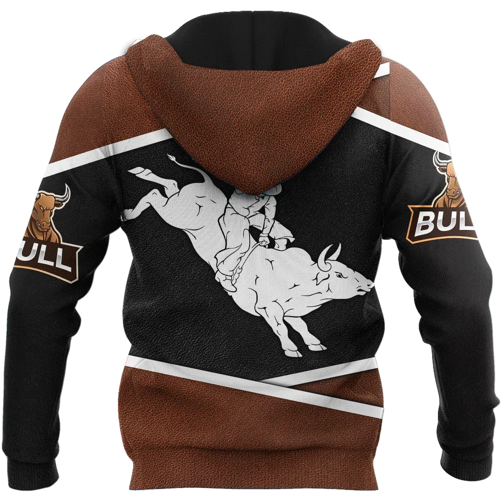 Custom Bull Riding Hoodies For My Dad, Love Bull Hoodies For Son Boy, Bull Riding Gifts