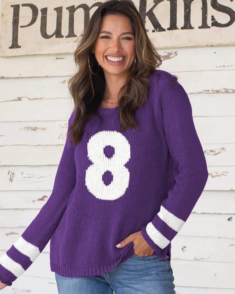 CUSTOMIZABLE NUMBER JERSEY CREW COTTON