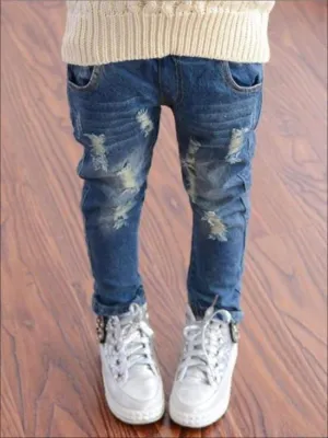 Delightful Distressed Boyfriend Fit Jeans