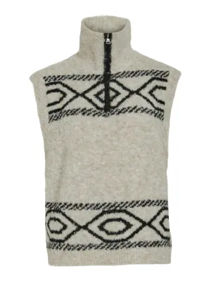 Finka Knit Vest - Birch/Black