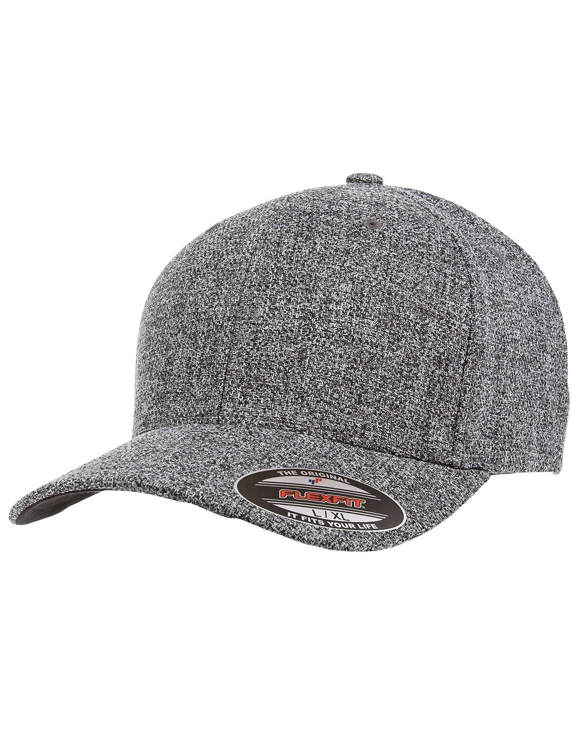 Flexfit 6355 Adult Poly Mlange Heather Stretch Cap