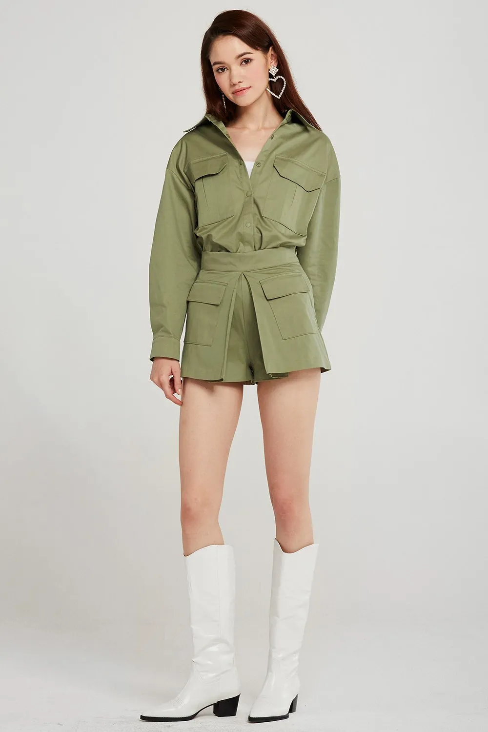 Giselle Oversized Cargo Shirt