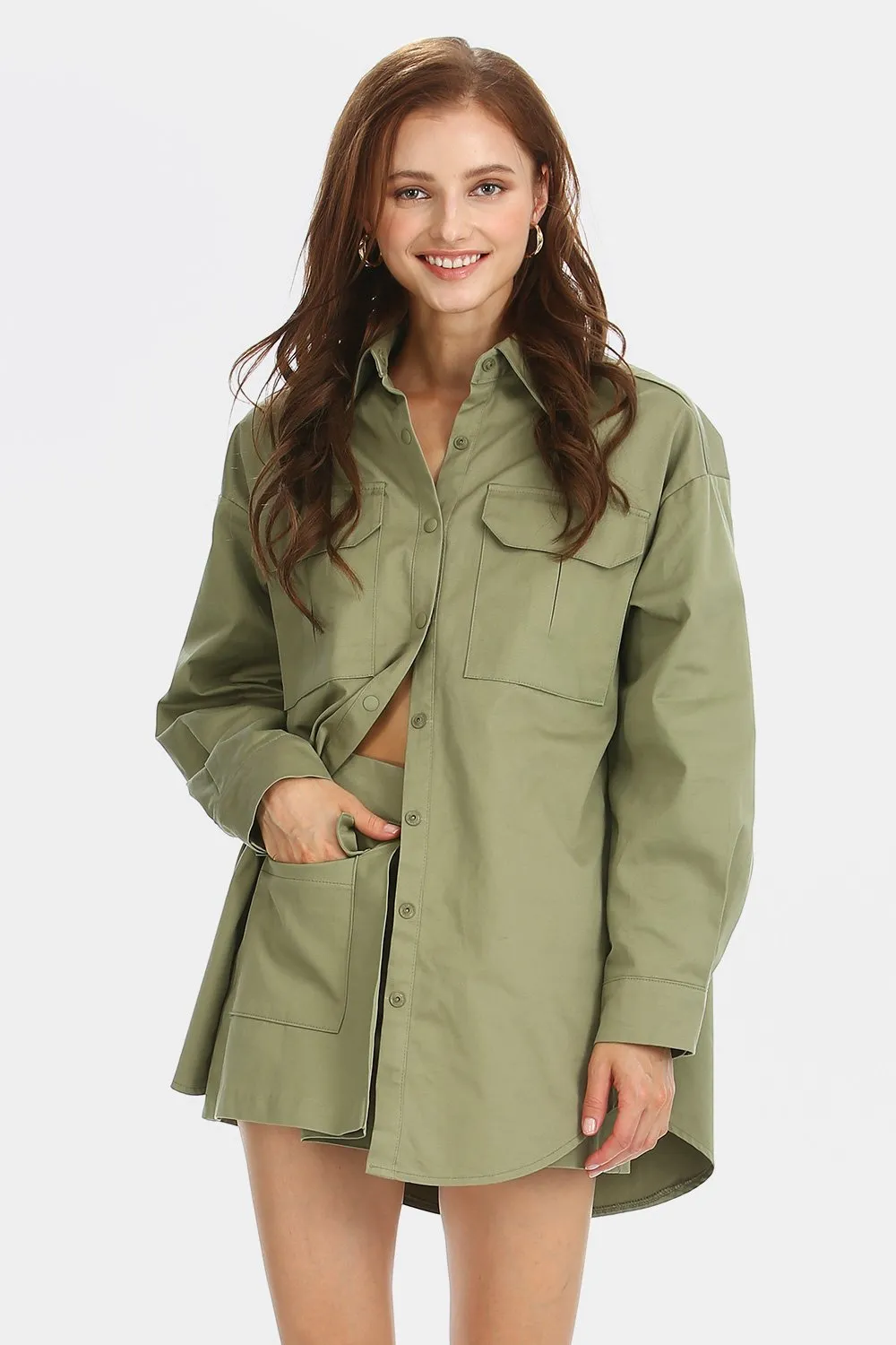 Giselle Oversized Cargo Shirt