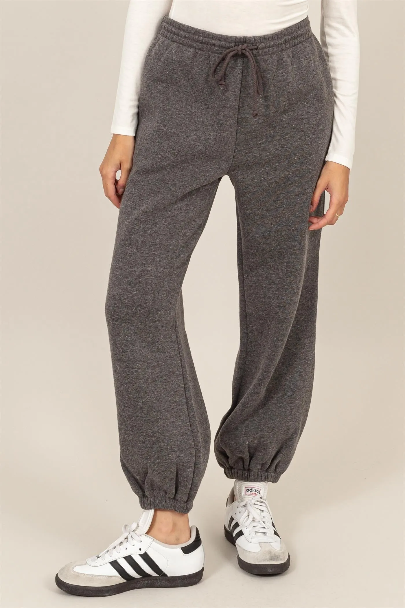 Heather Charcoal Gray Jogger Sweatpants