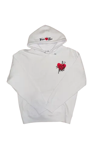 I Love New York White Pullover Hoodie