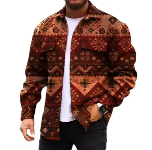 MEN'S FASHIONABLE CASUAL CORDUROY JACKET 02097242YM