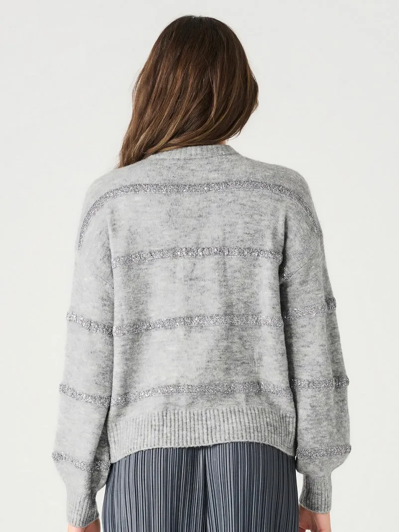 Meredith Sequin Stripe Sweater