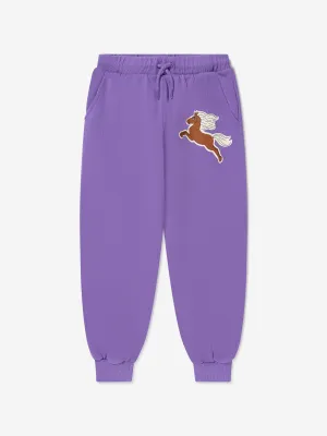 Mini Rodini Kids Organic Cotton Horse Sweatpants