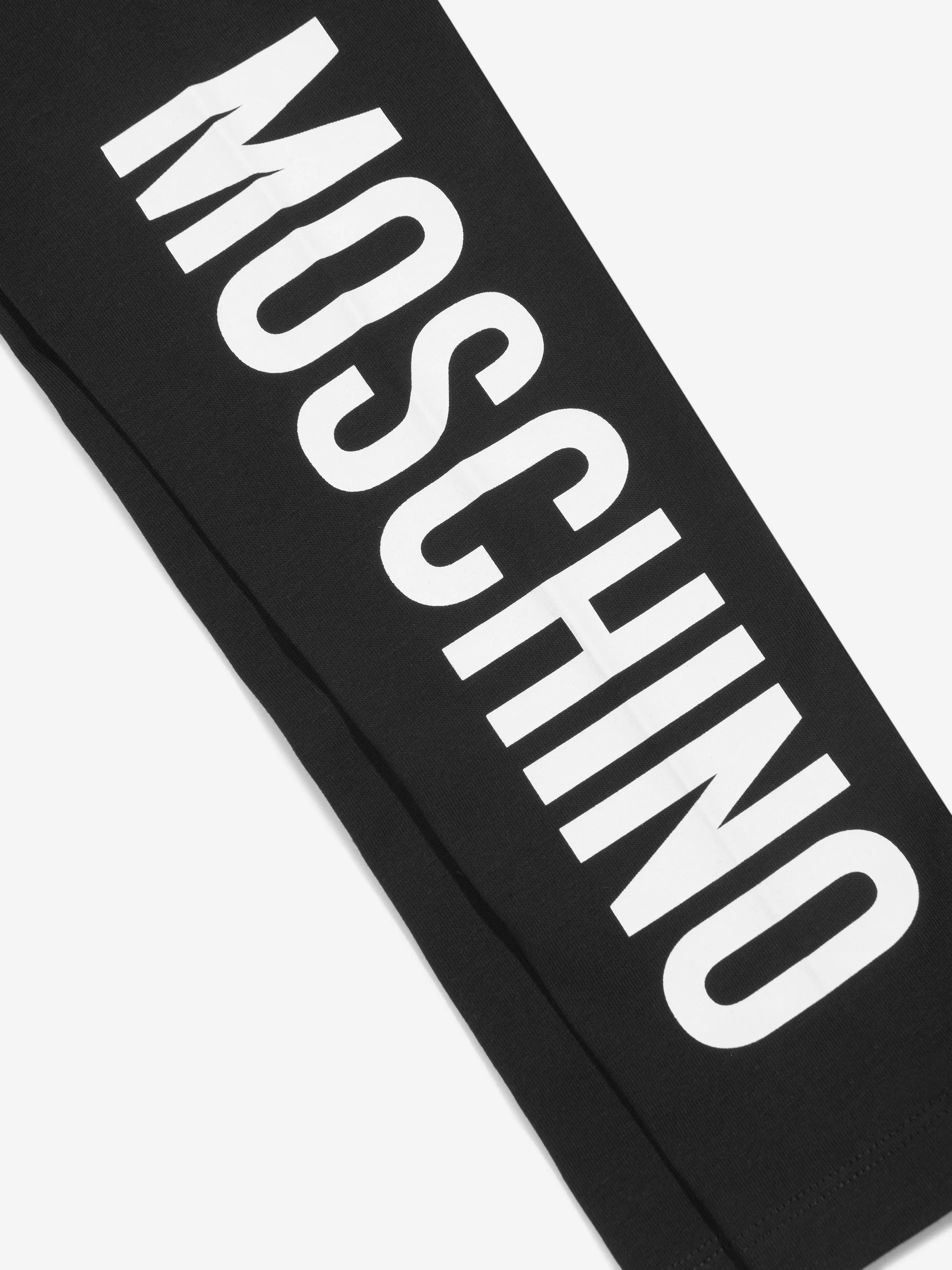 Moschino Girls Logo Leggings in Black