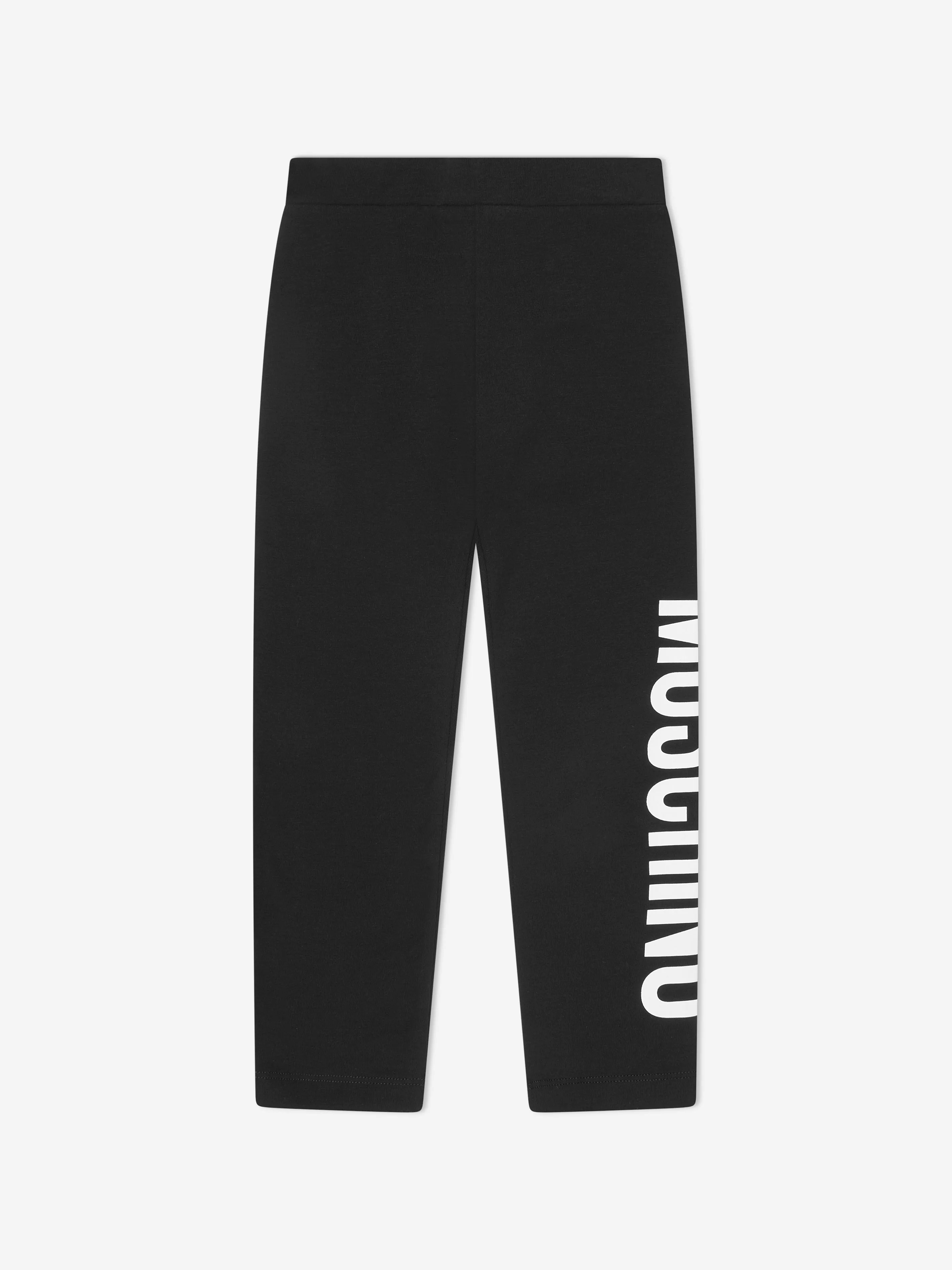 Moschino Girls Logo Leggings in Black