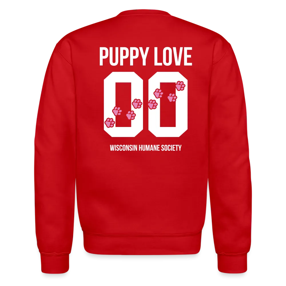 Pink Puppy Love Crewneck Sweatshirt