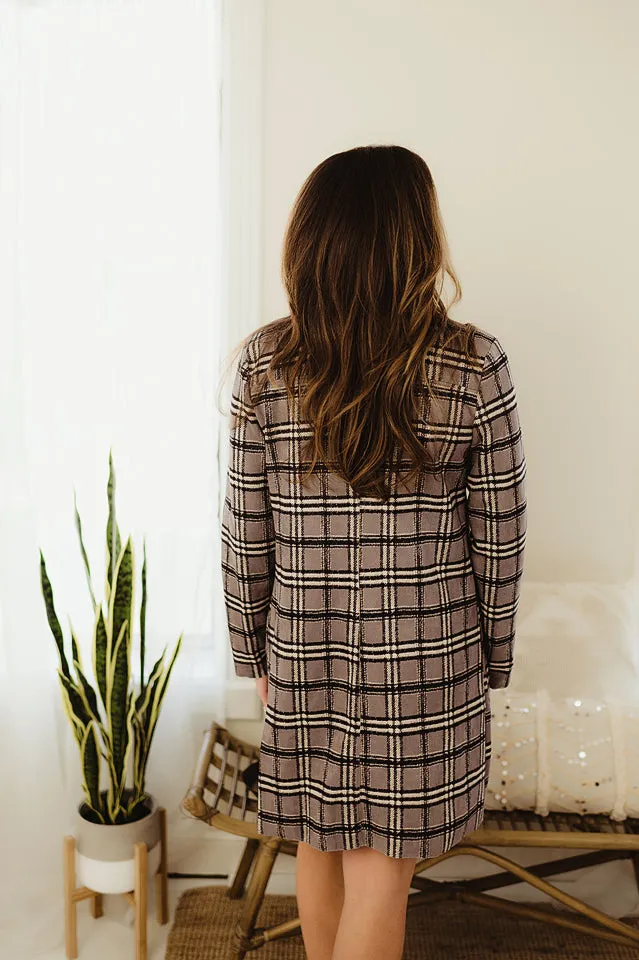 Plaid Suede Blazer