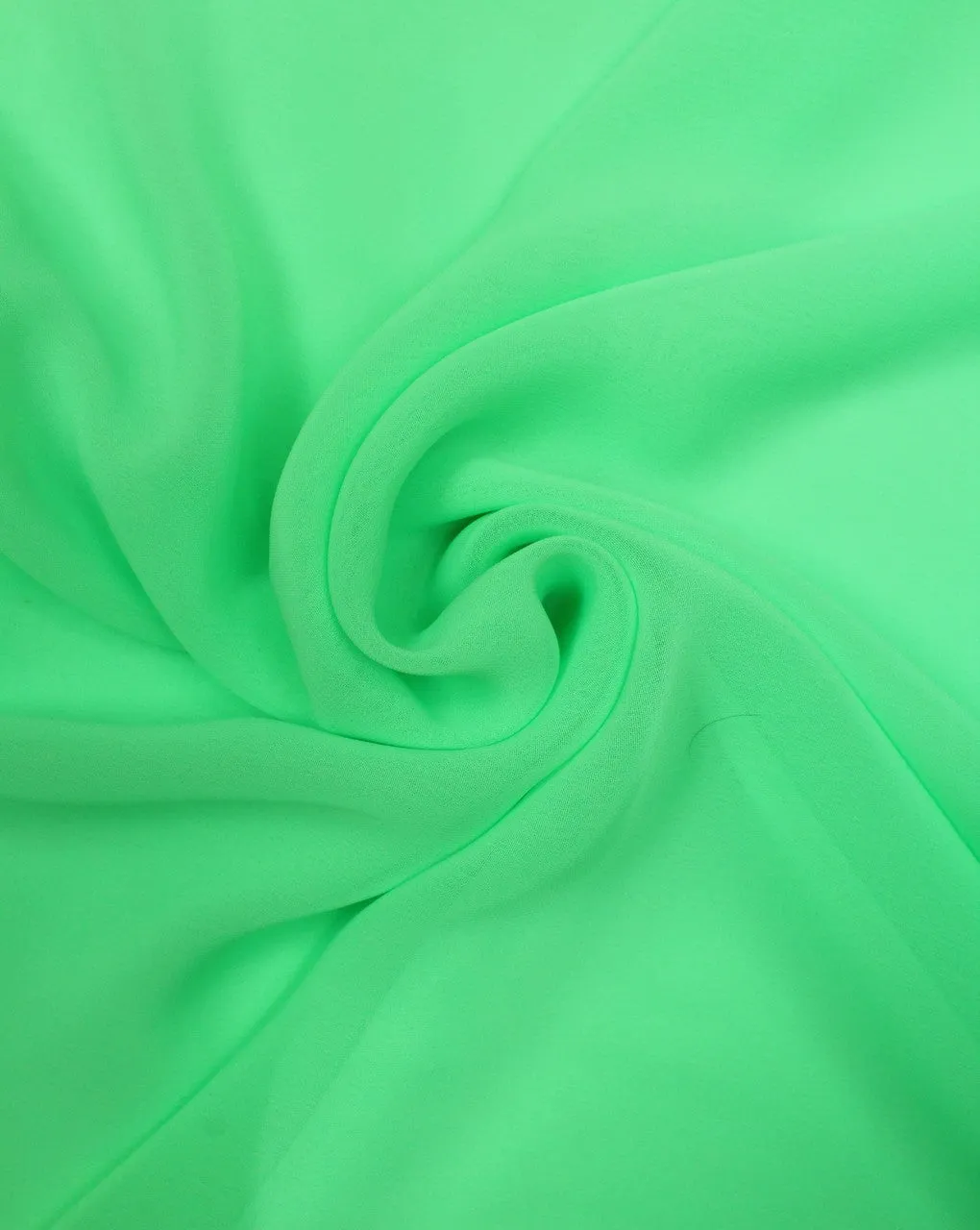 Plain Light Green Lazer Georgette Fabric