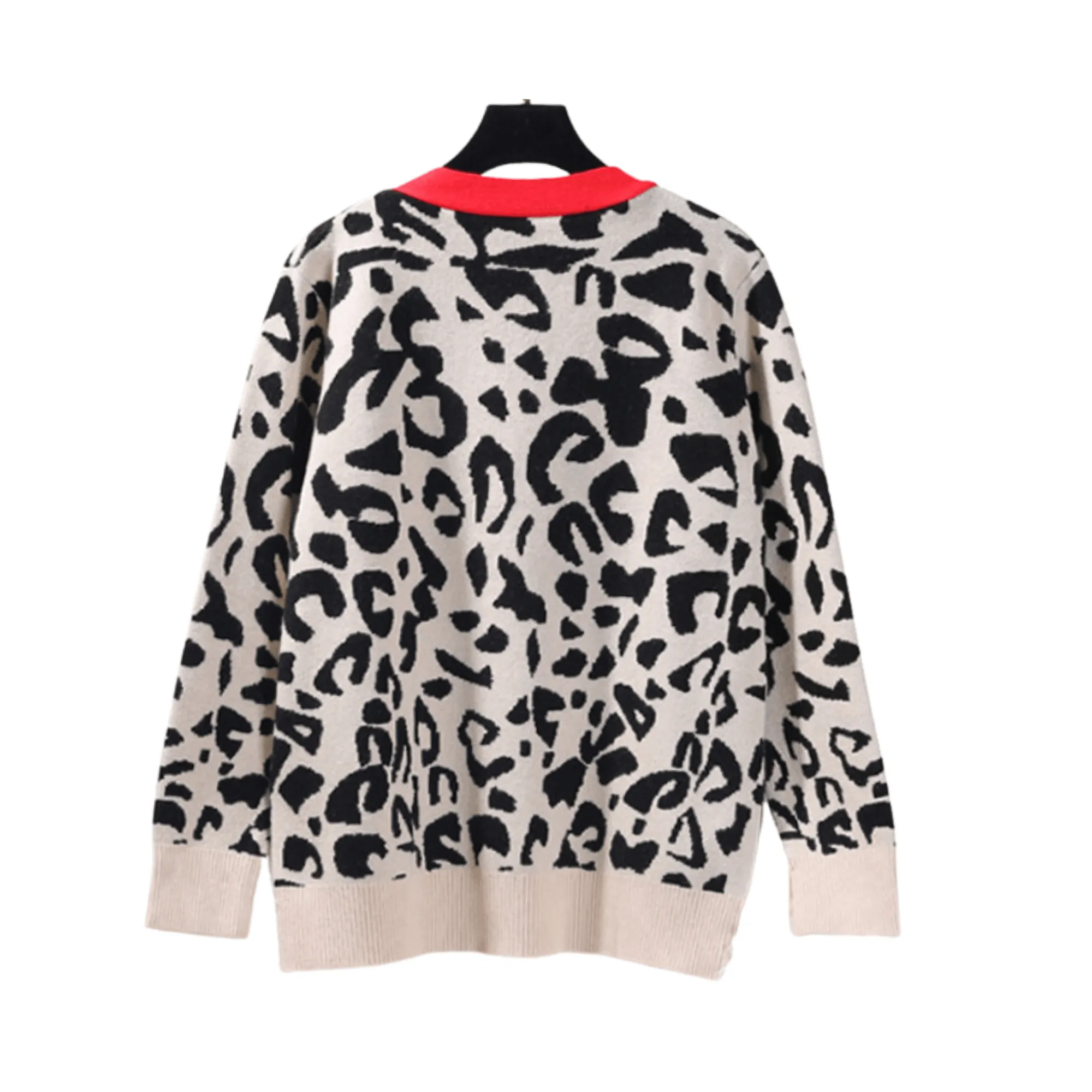 Pre Order:  Leopard Button Down Knitted Cardigan