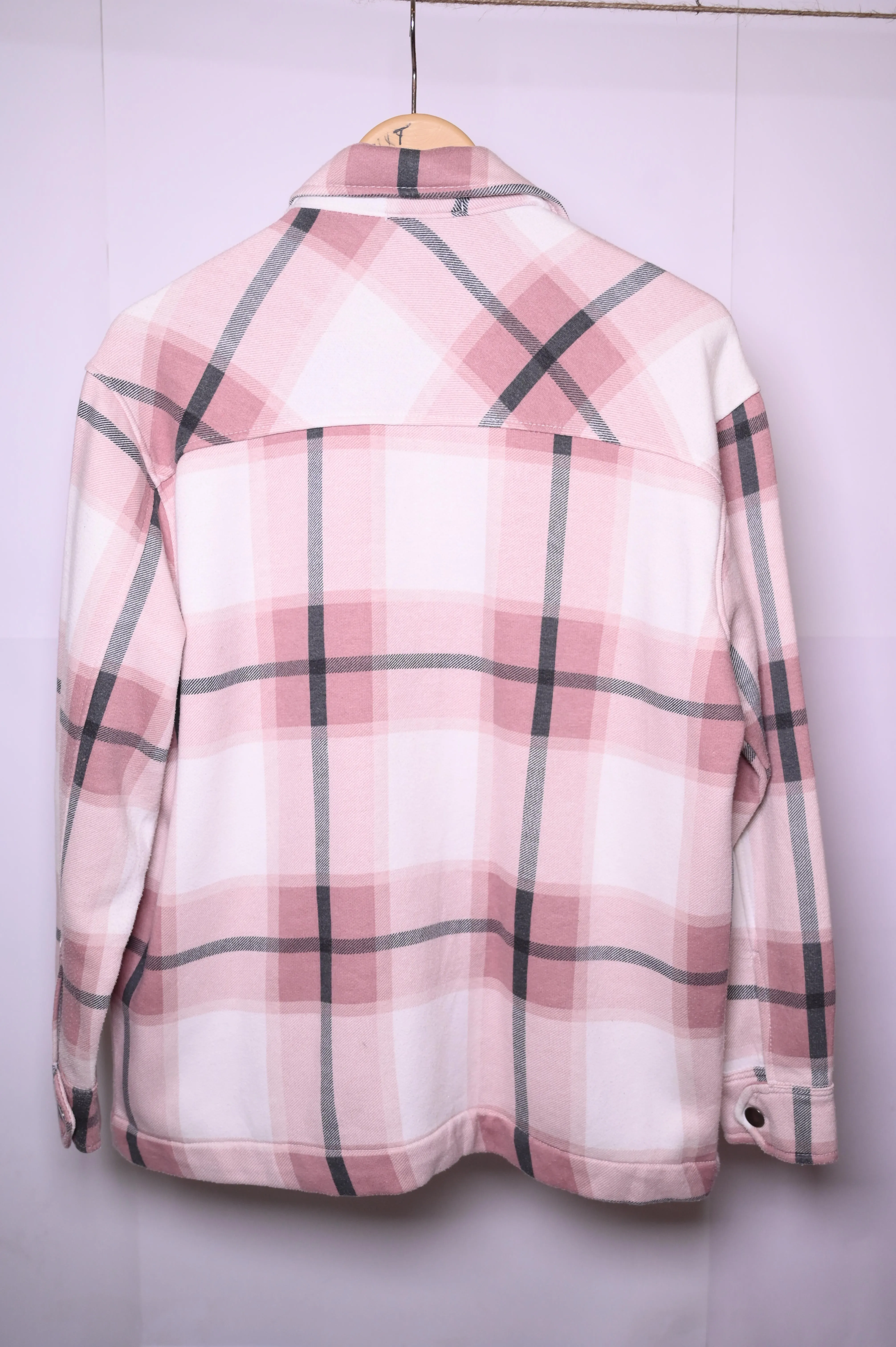 Quiz Pink Button Down Jacket – Small