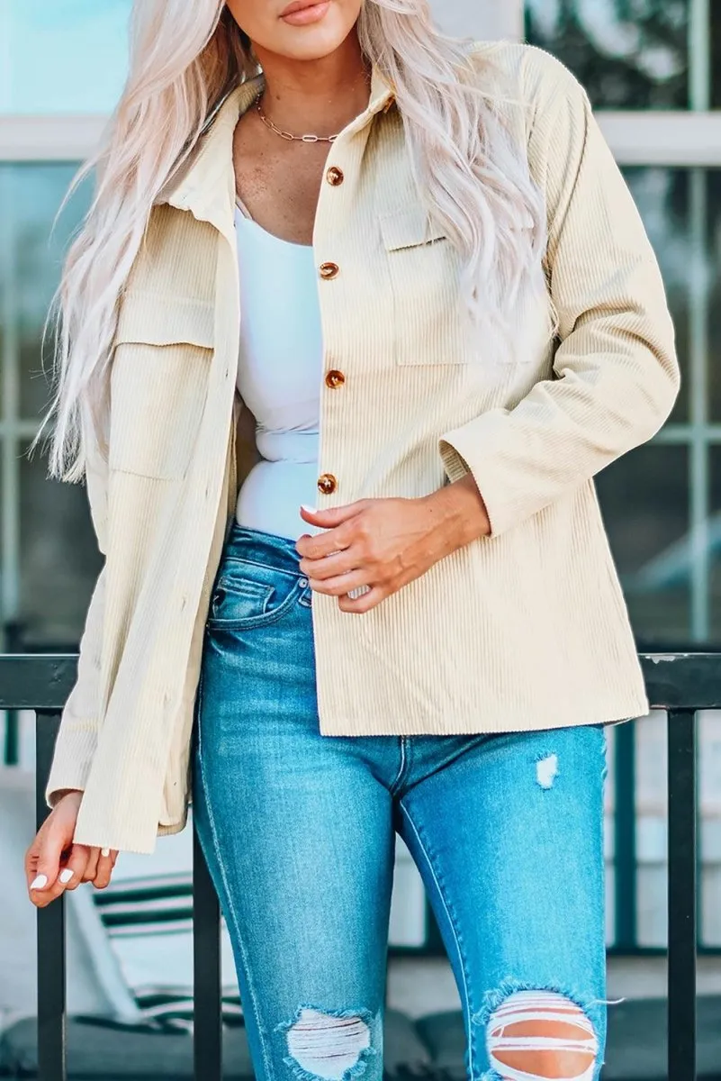 Reba Ribbed Blazer Shacket