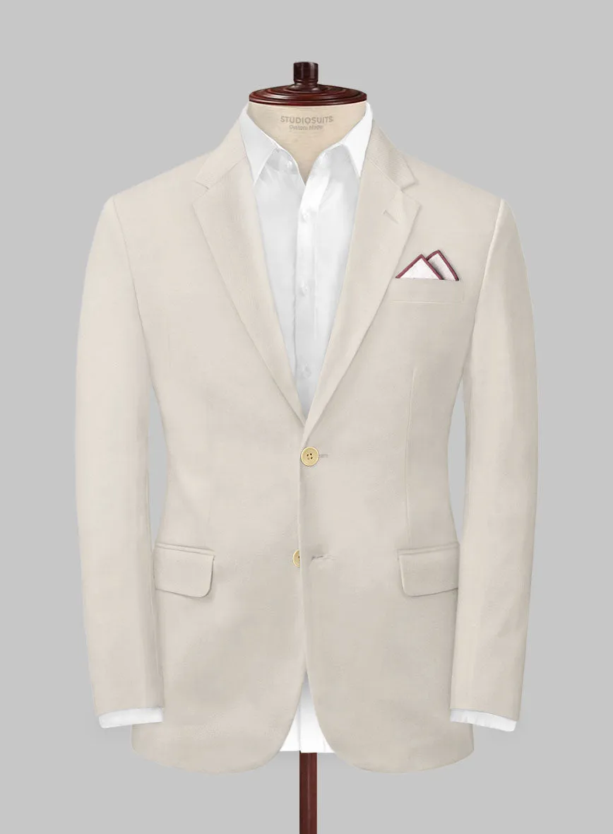 Scabal Light Beige Cashmere Cotton Jacket