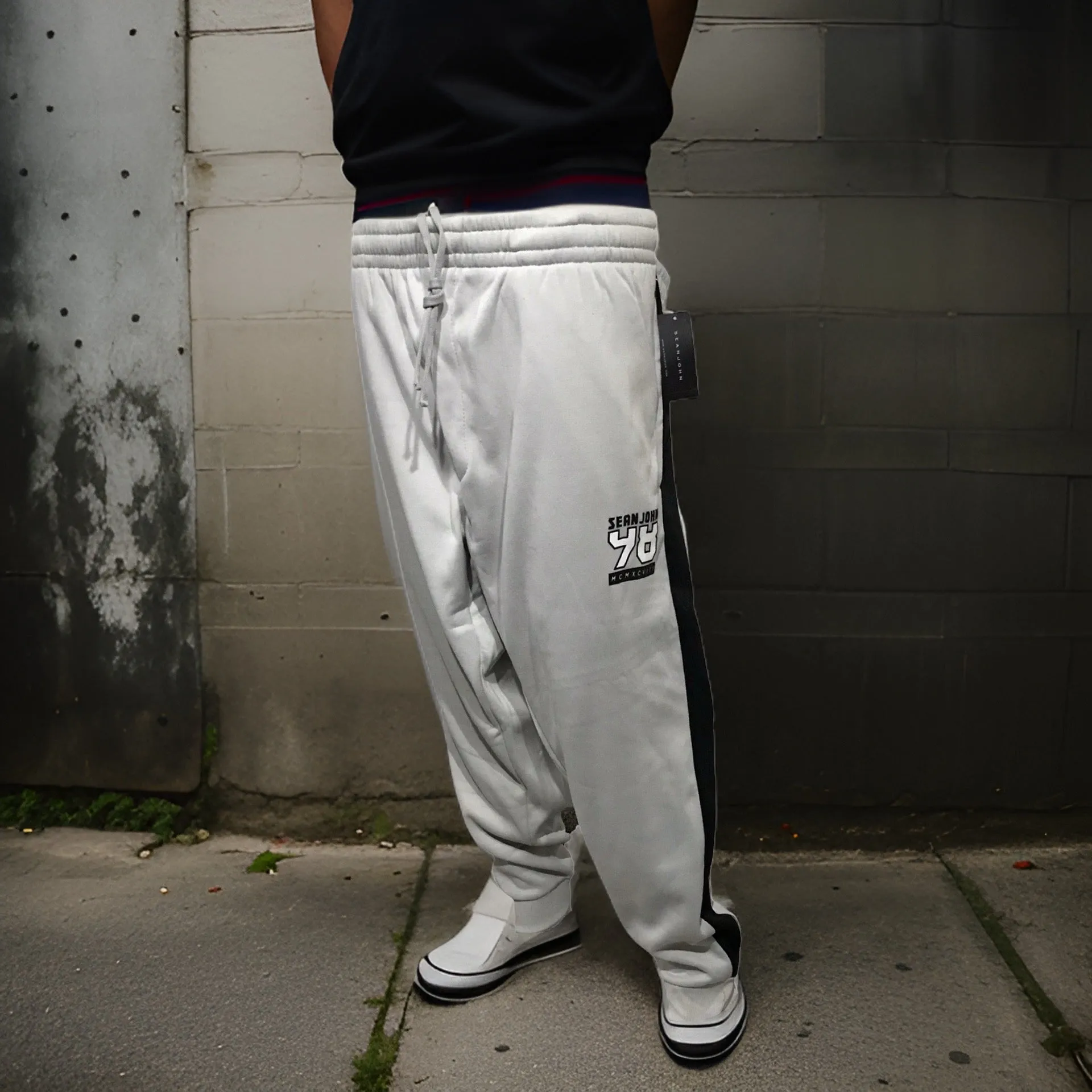 ^SEAN JOHN^ (GREY-MULTI) POLYESTER JOGGER SWEATPANTS (XB SIZED)