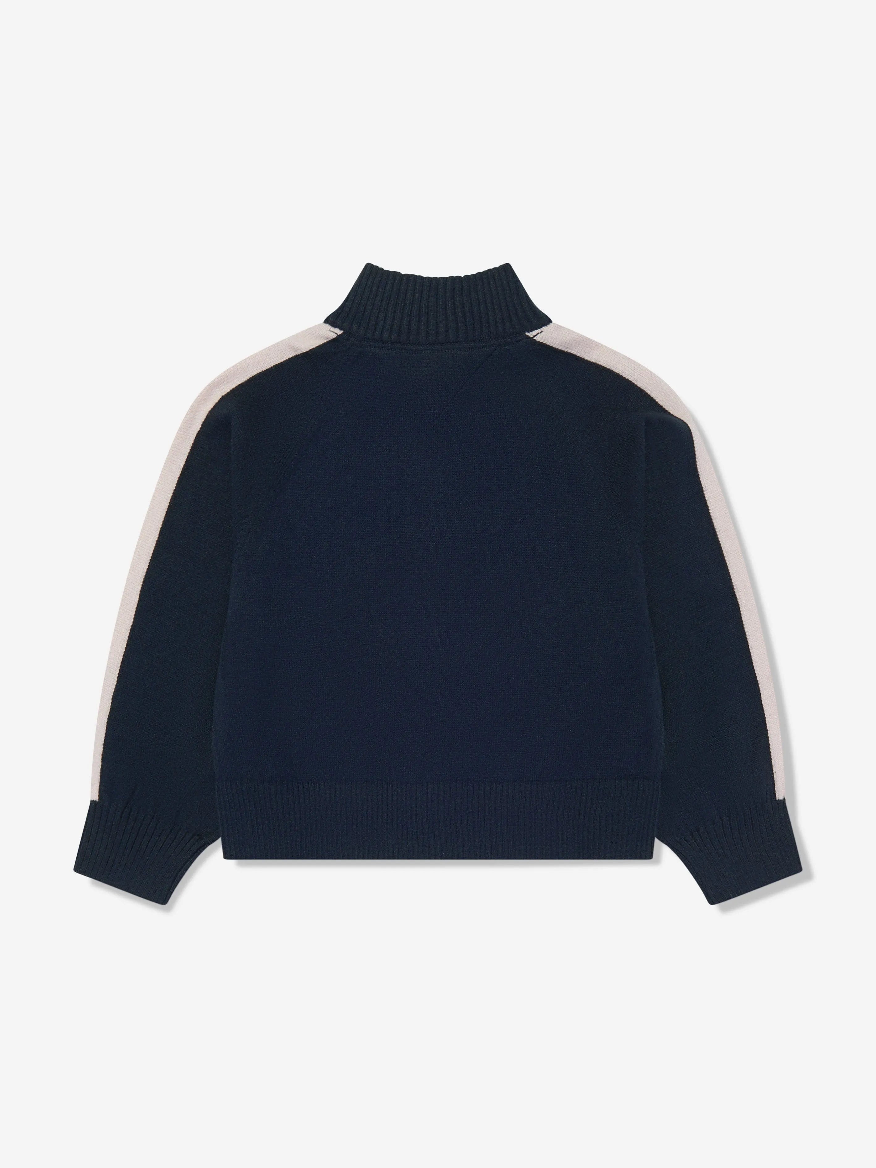 Tommy Hilfiger Girls Monotype Zip Up Top in Navy