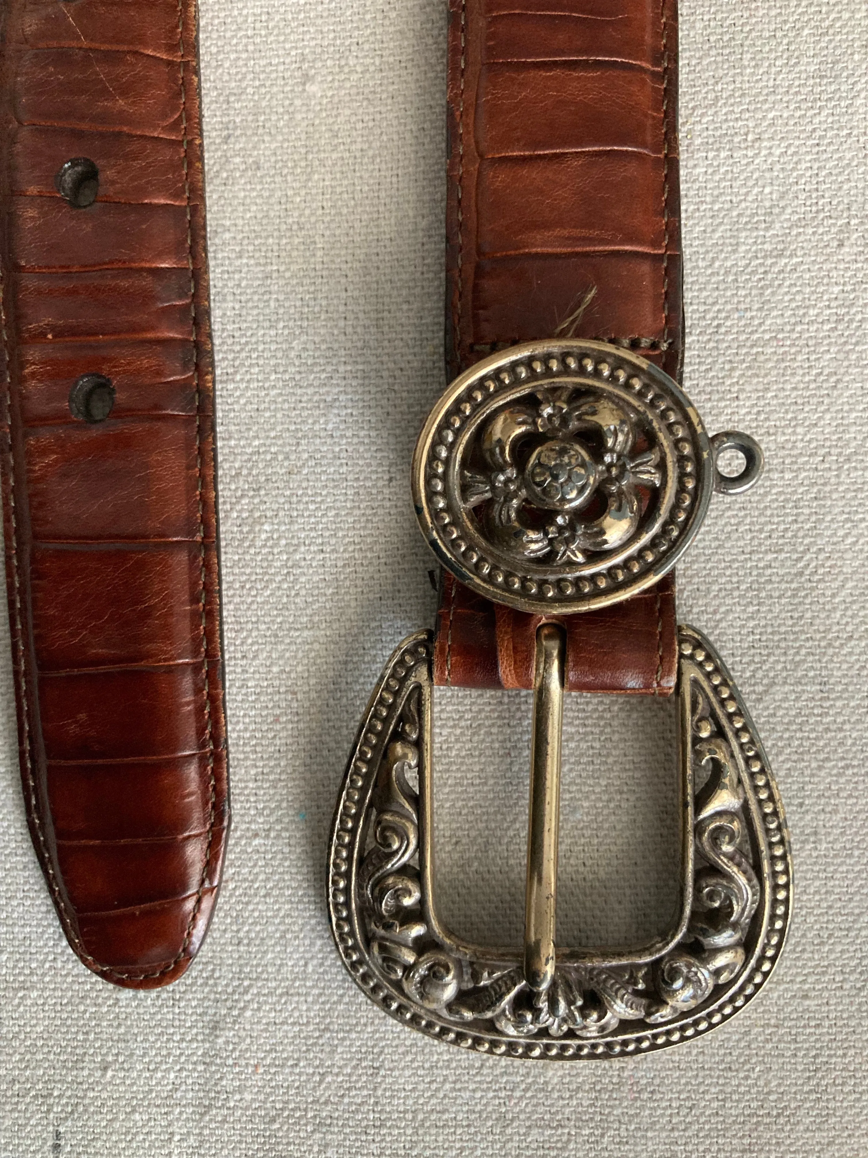 Vintage Brown Western Belt