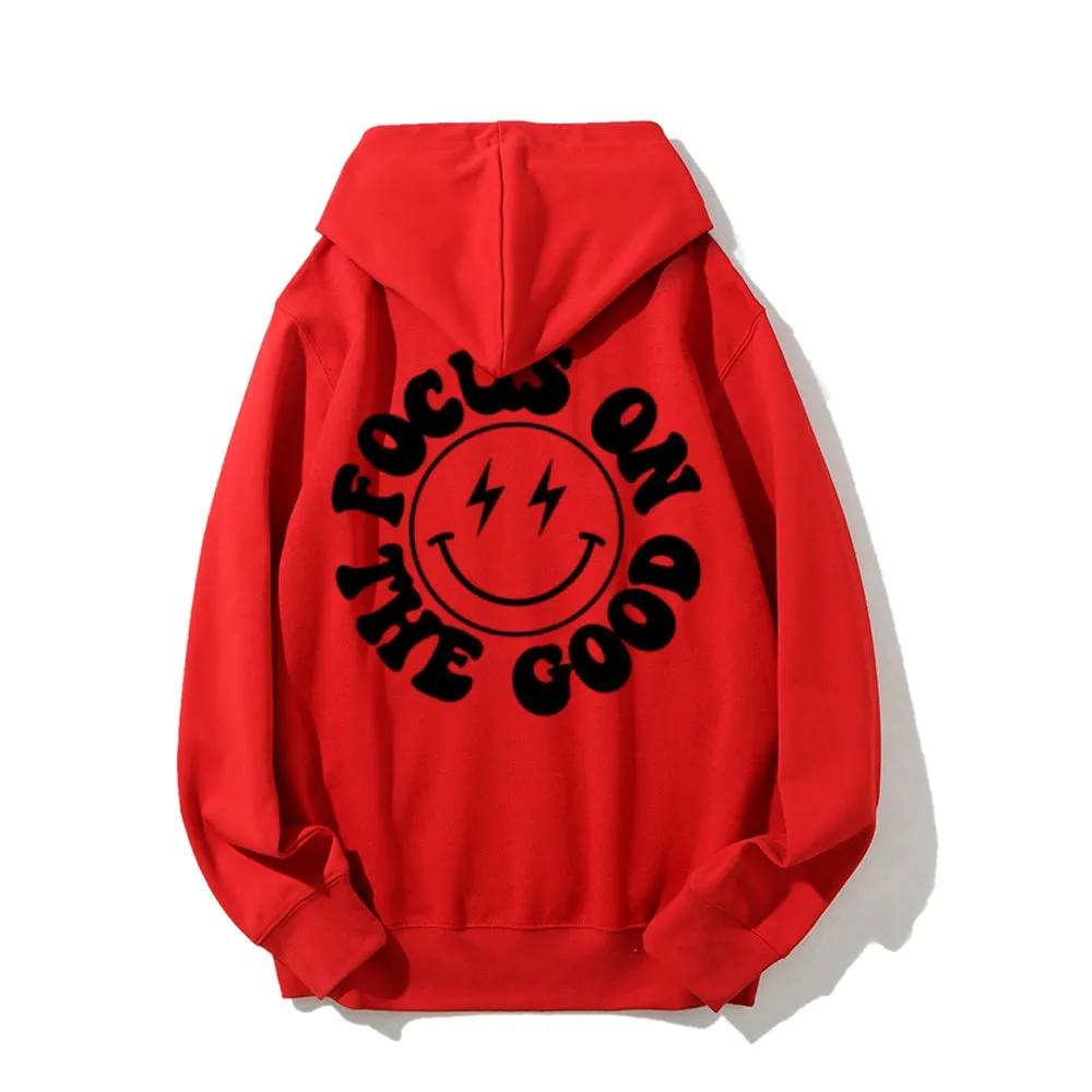 Women FOCUS ON THE GOOD Graphic Hoodies