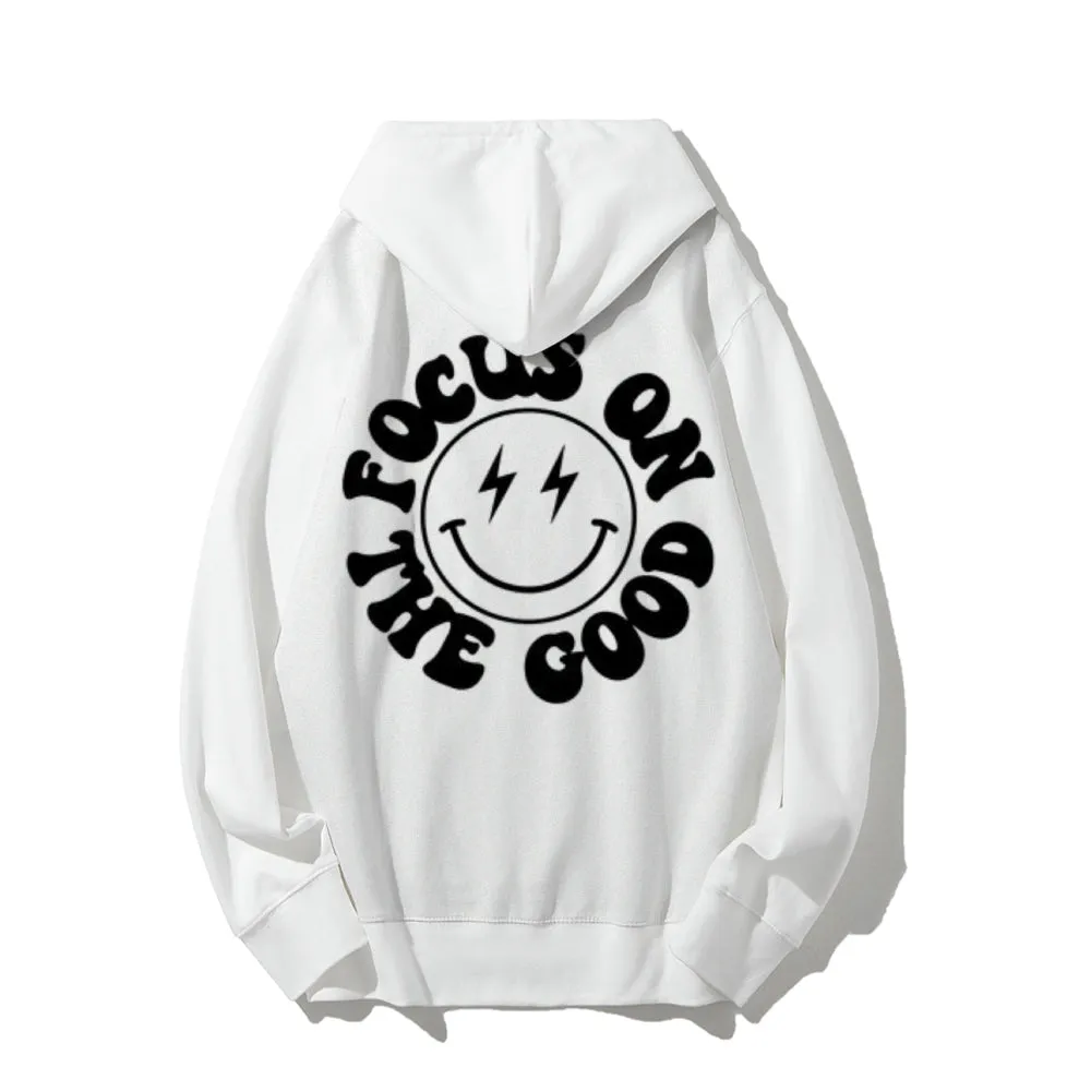 Women FOCUS ON THE GOOD Graphic Hoodies