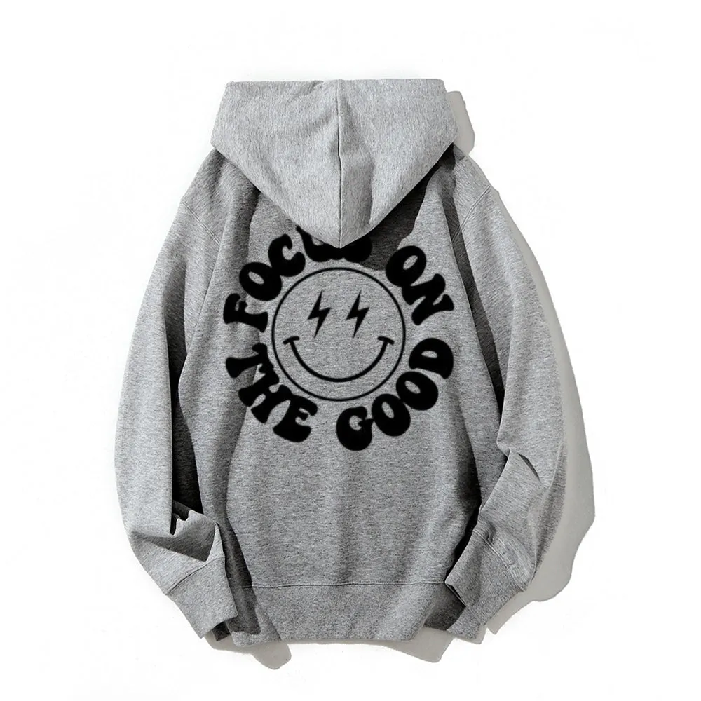 Women FOCUS ON THE GOOD Graphic Hoodies