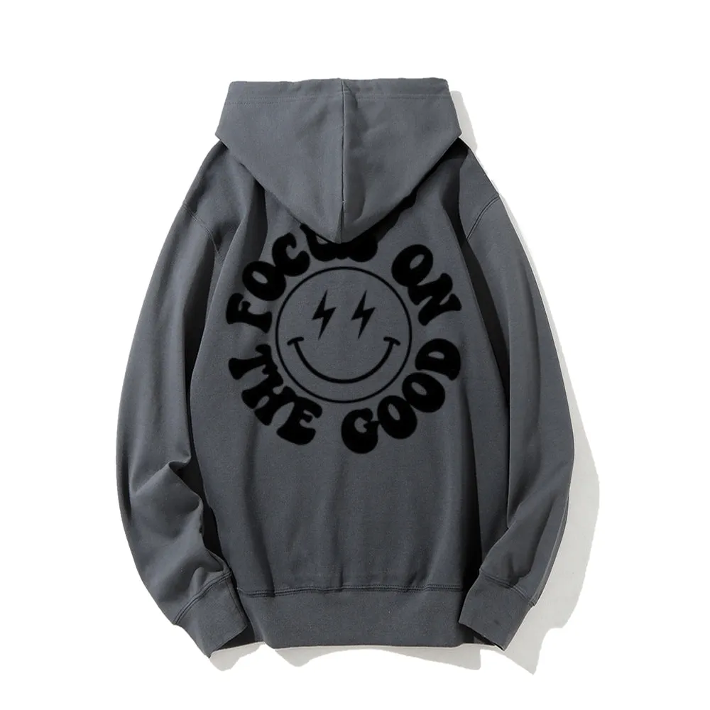 Women FOCUS ON THE GOOD Graphic Hoodies