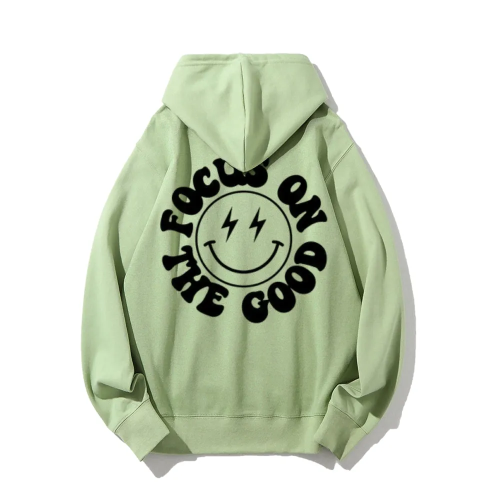 Women FOCUS ON THE GOOD Graphic Hoodies