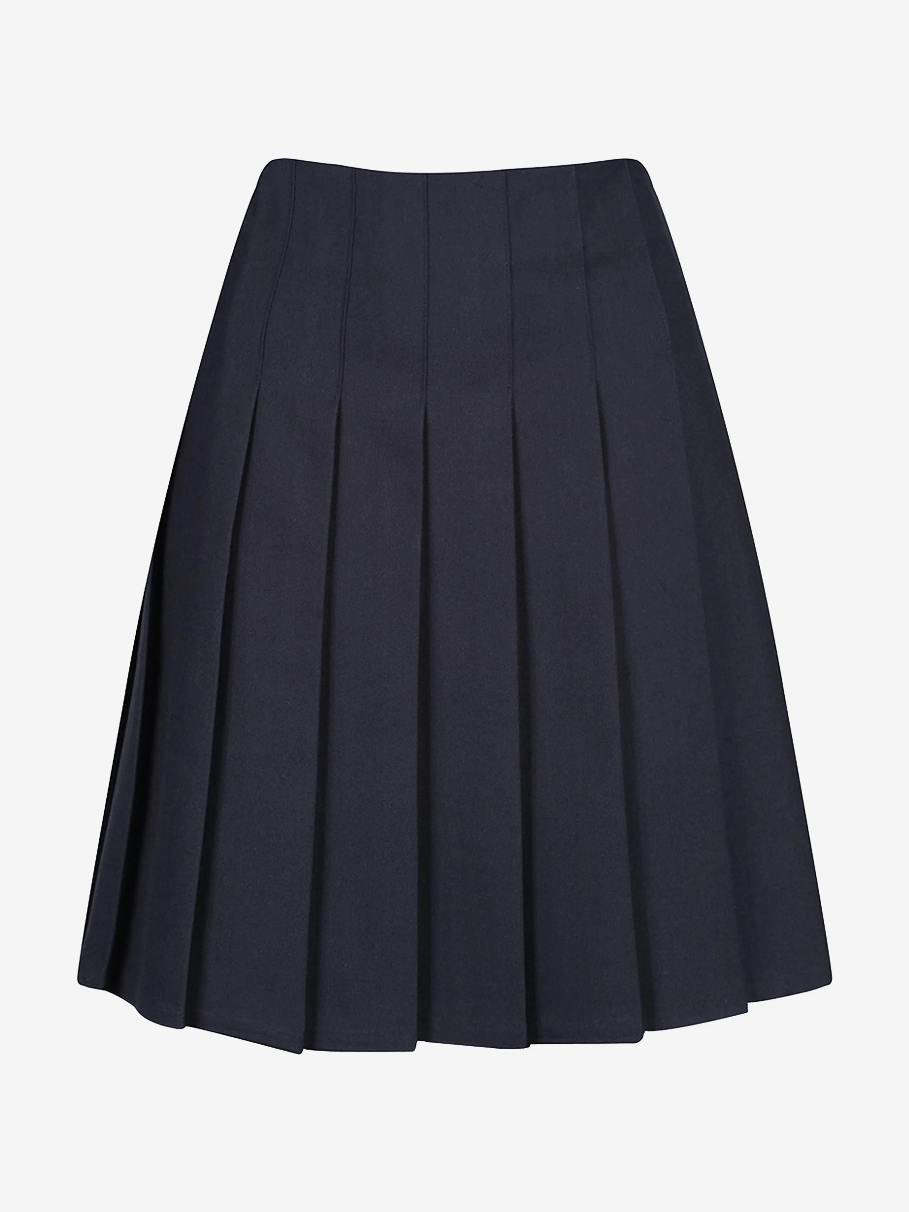 Zeco Girls School Senior Down Pleat Eco Skirt in Navy